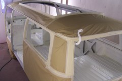 Left Side Masked Ready for White Paint